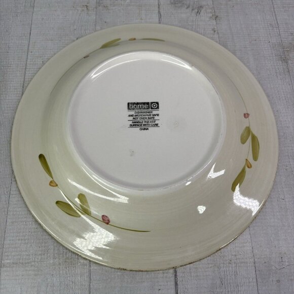 Home Target HMQ 73 Red Berries Green Tan Leaves Stoneware Dinner Plates Set of 4 - Picture 5 of 16